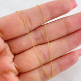 Cadena Aro Seguido 1.1g / 45cm / 0.82mm Oro Amarillo 18K