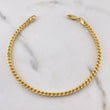 Pulso Franco 4.85gr / 20cm / 2.5mm Oro Amarillo +4 18K &