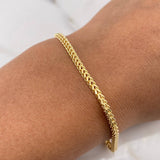 Pulso Franco 3.05gr / 21cm / 2.2mm Oro Amarillo +4 18K &