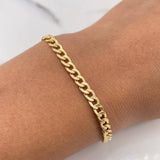 Pulso Cubano 4.15gr / 20cm / 3.6mm Oro Amarillo +0 18K