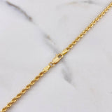 Cadena Lazo 5.95gr / 60cm / 2.4mm Oro Amarillo +3 18K &