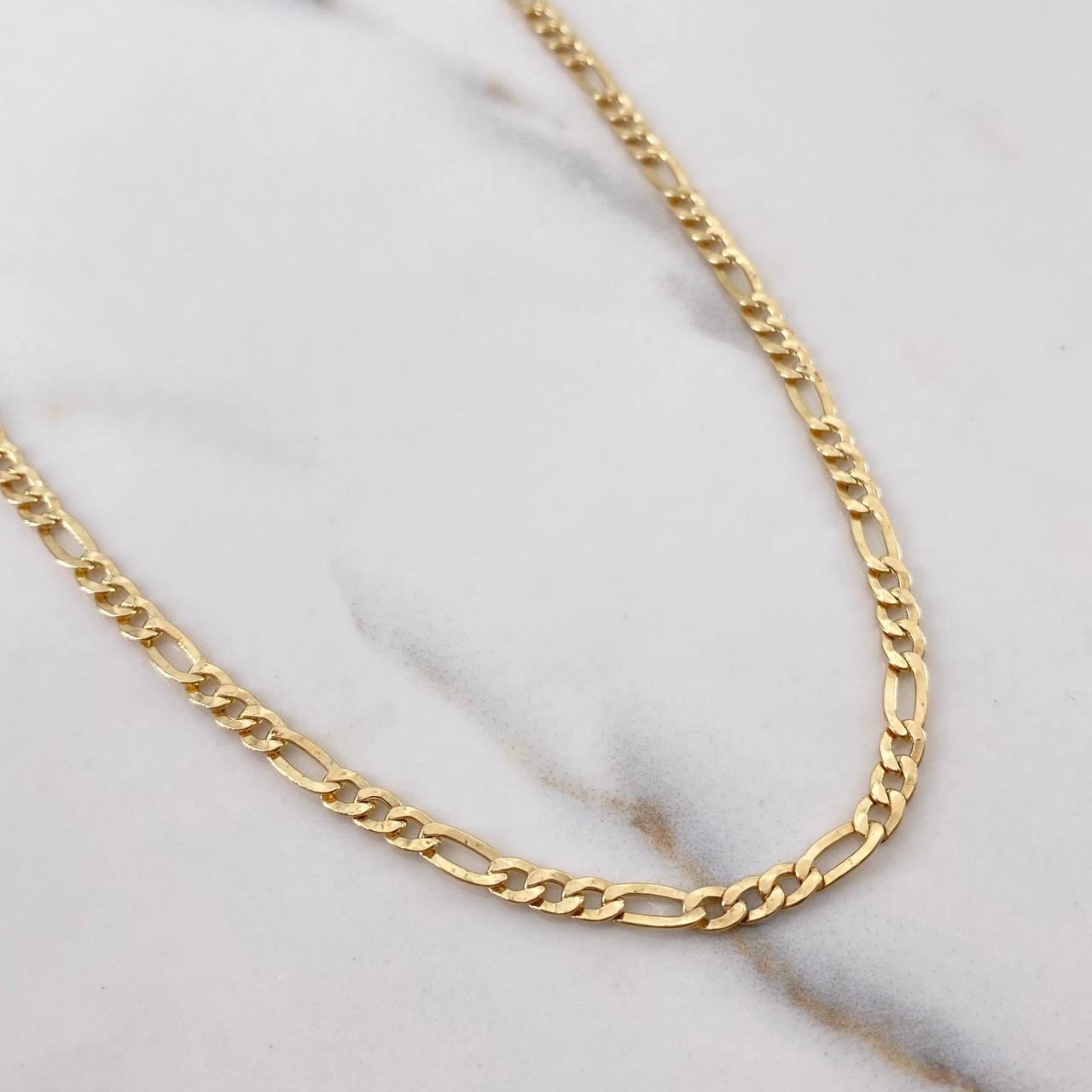 Cadena Figaro 5.4gr / 50cm / 2.9mm Oro Amarillo +0 18K &