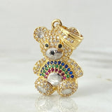 Dije Oso Arcoiris 4.9gr / 3cm / Oro 18K