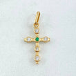 Dije Cruz Burbujas 1.05gr / 2.5cm / Oro 18K