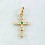 Dije Cruz Burbujas 1.05gr / 2.5cm / Oro 18K