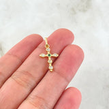 Dije Cruz Burbujas 1.05gr / 2.5cm / Oro 18K