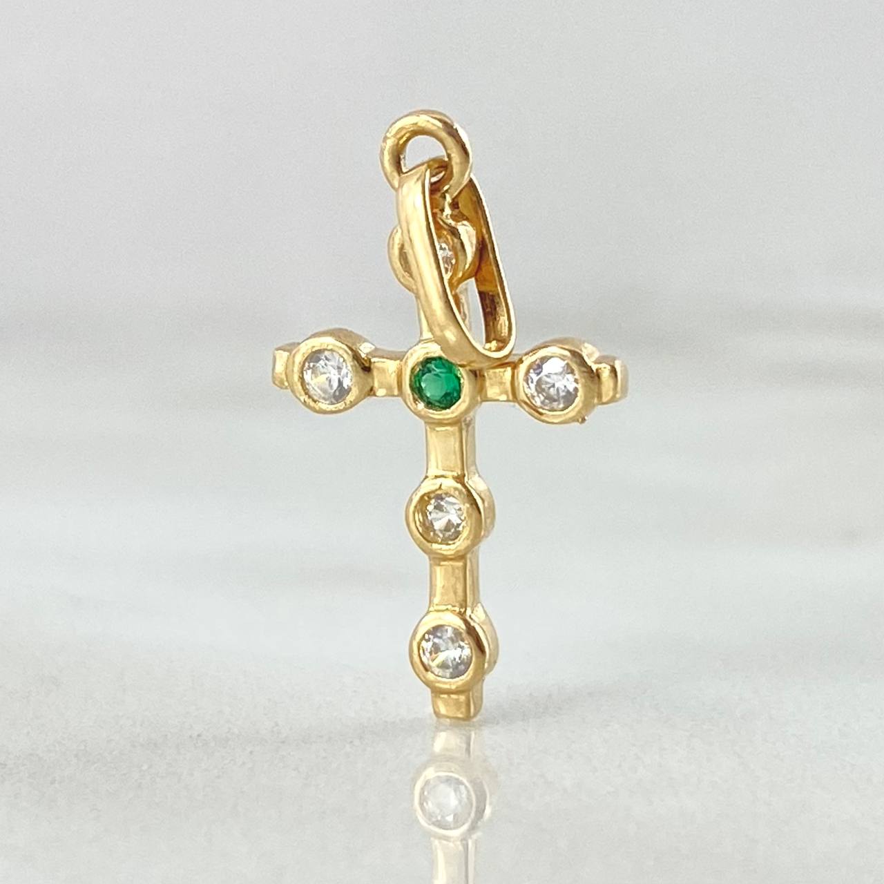 Dije Cruz Burbujas 1.05gr / 2.5cm / Oro 18K