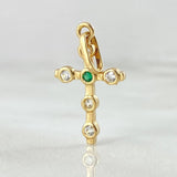 Dije Cruz Burbujas 1.05gr / 2.5cm / Oro 18K