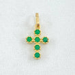 Dije Cruz Tupida 0.6gr / 1.8cm / Oro 18K