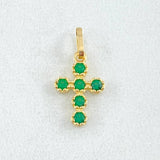 Dije Cruz Tupida 0.6gr / 1.8cm / Oro 18K