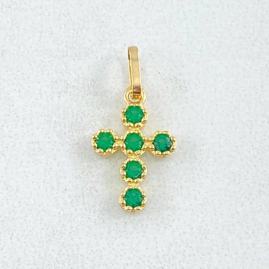 Dije Cruz Tupida 0.65gr / 1.8cm / Oro 18K