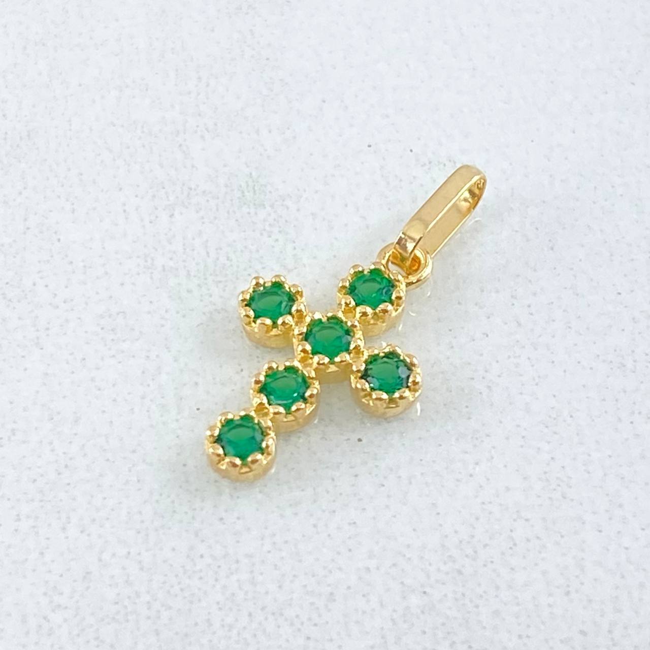 Dije Cruz Tupida 0.65gr / 1.8cm / Oro 18K