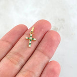 Dije Cruz Tupida 0.6gr / 2cm / Oro 18K