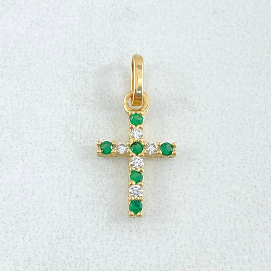 Dije Cruz Tupida 0.6gr / 2cm / Oro 18K