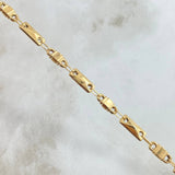 Pulso Rustico Adige Cuadriculado 3.6gr / 17cm-Oro Amarillo 18K ©
