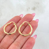 Candongas Kris 1.6gr / 2.3cm / Oro Amarillo 18K