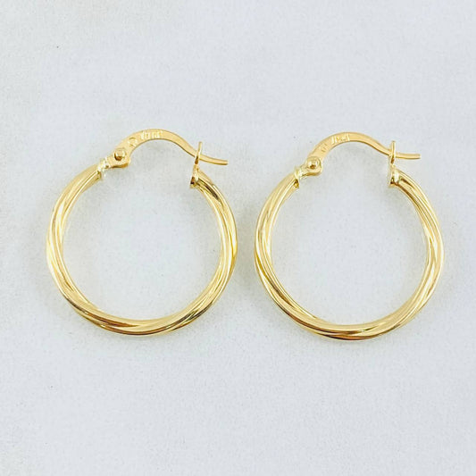 Candongas Lui 1.25gr / 2.3cm / Oro Amarillo 18K
