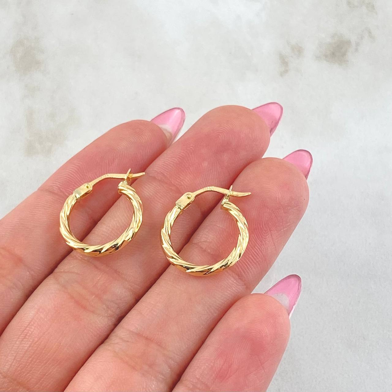 Candongas Mary 1.2gr / 1.7cm / Oro Amarillo 18K