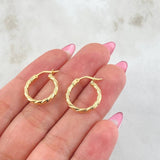 Candongas Mary 1.2gr / 1.7cm / Oro Amarillo 18K