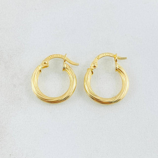 Candongas Lore 1gr / 1.5cm / Oro Amarillo 18K