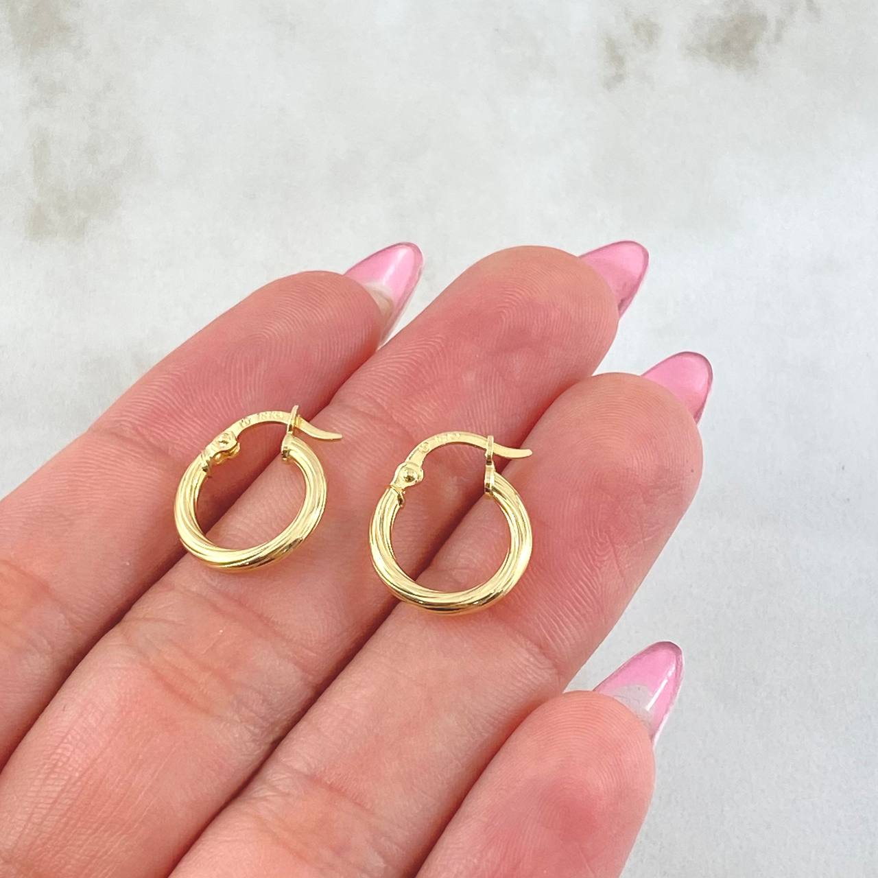 Candongas Lore 1gr / 1.5cm / Oro Amarillo 18K