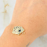 Herraje Cartas Poker 2.75gr / 2.4cm / Oro Amarillo 18K