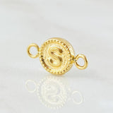 Herraje Letra S 0.45gr / 1.5cm / Oro Amarillo 18K