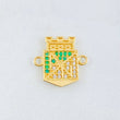 Herraje Atletico Nacional 2.2gr / 1.5cm / Oro Amarillo 18K