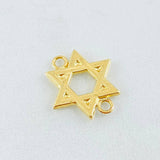 Herraje Estrella David 0.9gr / 1.6cm / Oro Amarillo 18K