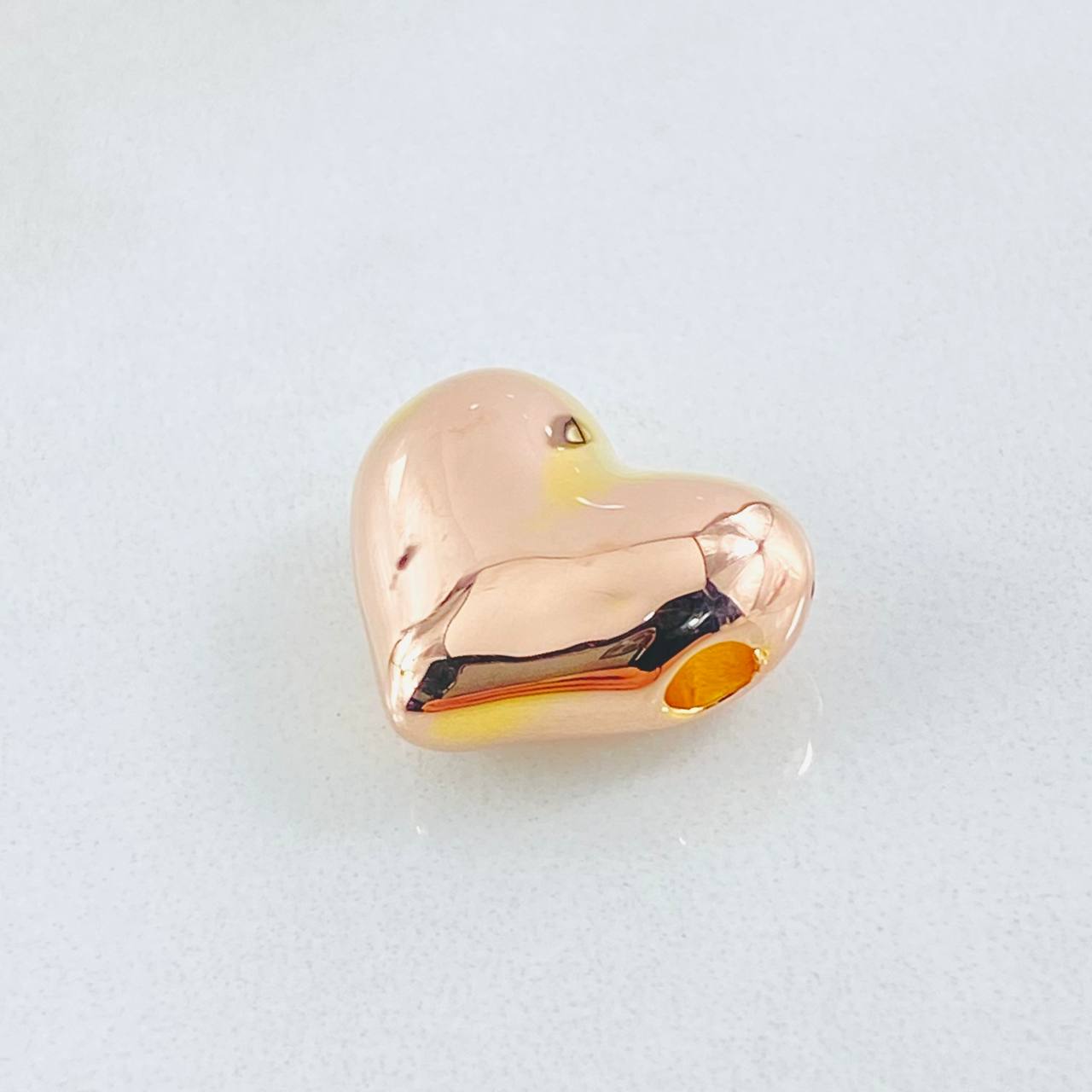 Herraje Corazon 0.65gr / 1.4cm / Oro Rosa 18K