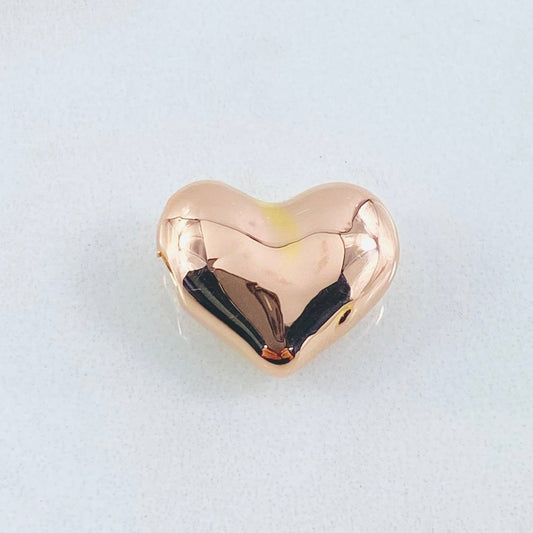 Herraje Corazon 0.65gr / 1.4cm / Oro Rosa 18K
