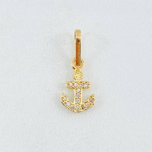 Dije Ancla 0.65gr / 1.8cm / Oro Amarillo 18K