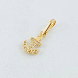 Dije Ancla 0.65gr / 1.8cm / Oro Amarillo 18K