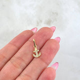 Dije Ancla 0.65gr / 1.8cm / Oro Amarillo 18K