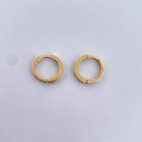Candongas Golf 2.75gr / Esmeralda 20 Pts Oro Amarillo 18K (Joya) &