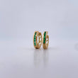 Candongas Golf 2.75gr / Esmeralda 20 Pts Oro Amarillo 18K (Joya) &