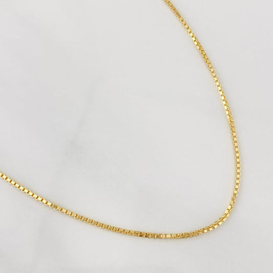 Cadena Veneciana 3.4g / 45cm / 1.03mm Oro Amarillo 18K