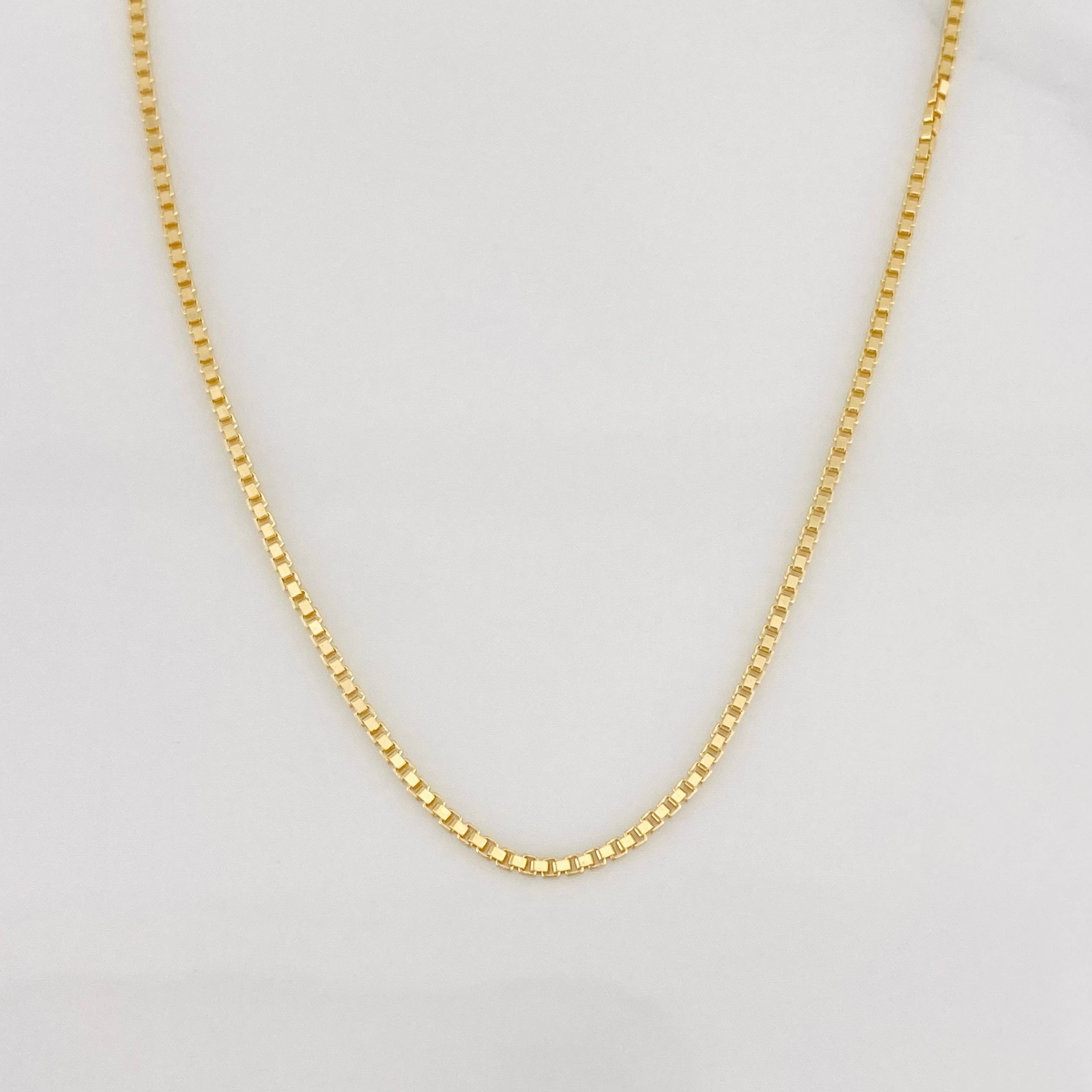 Cadena Veneciana 3.4g / 45cm / 1.03mm Oro Amarillo 18K