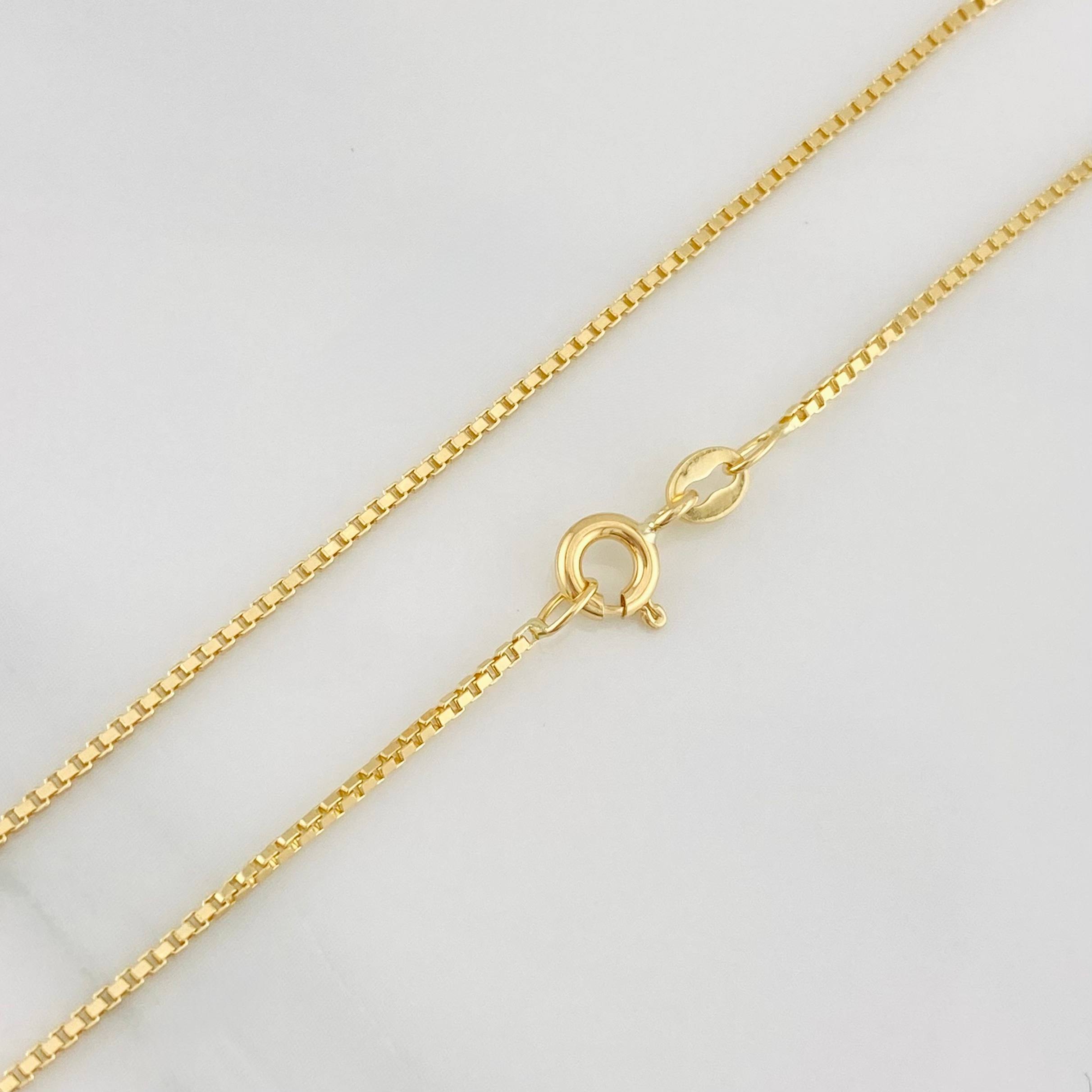 Cadena Veneciana 3.4g / 45cm / 1.03mm Oro Amarillo 18K