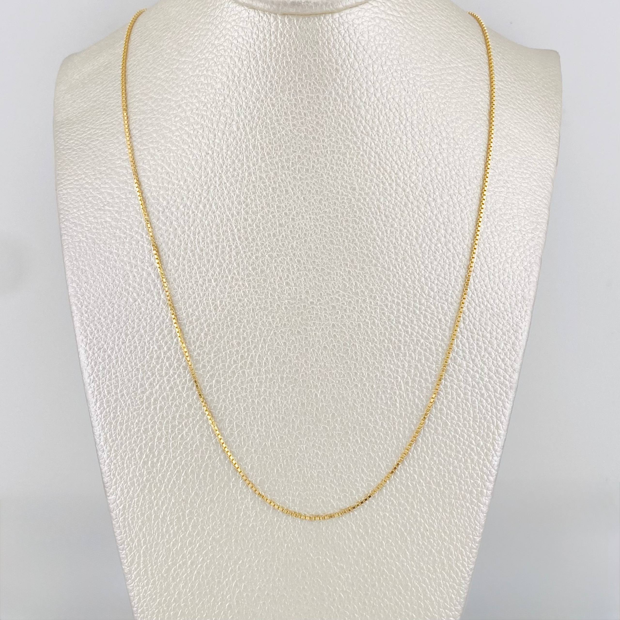 Cadena Veneciana 3.4g / 45cm / 1.03mm Oro Amarillo 18K