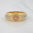 Anillo Correa Corazon 4.7g / T8 1/2 Tres Oros 18K
