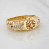 Anillo Correa Corazon 4.7g / T8 1/2 Tres Oros 18K