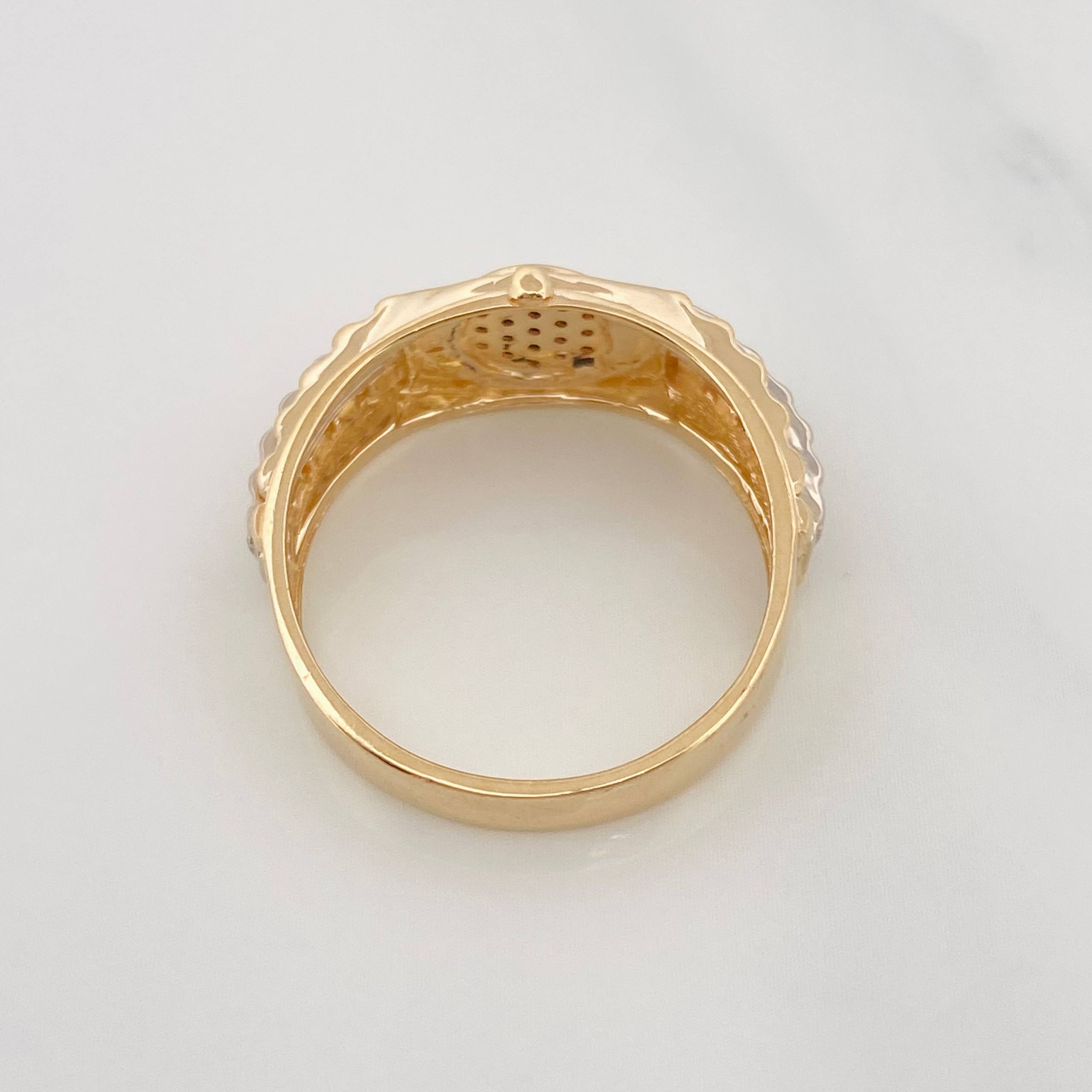 Anillo Correa Corazon 4.7g / T8 1/2 Tres Oros 18K