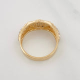 Anillo Correa Corazon 4.7g / T8 1/2 Tres Oros 18K