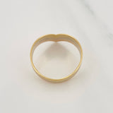Anillo Tres Lineas 3.8g / T9 1/2 Tres Oros 18K