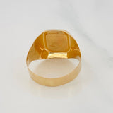 Anillo Sello Corazon 3.7g / T9 3/4 Oro Amarillo 18K