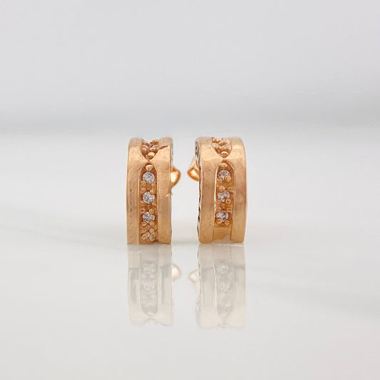 Candongas Bv 2.75g / 1cm Oro Rosa 18K