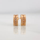 Candongas Bv 2.85g / 1.2cm Oro Rosa 18K