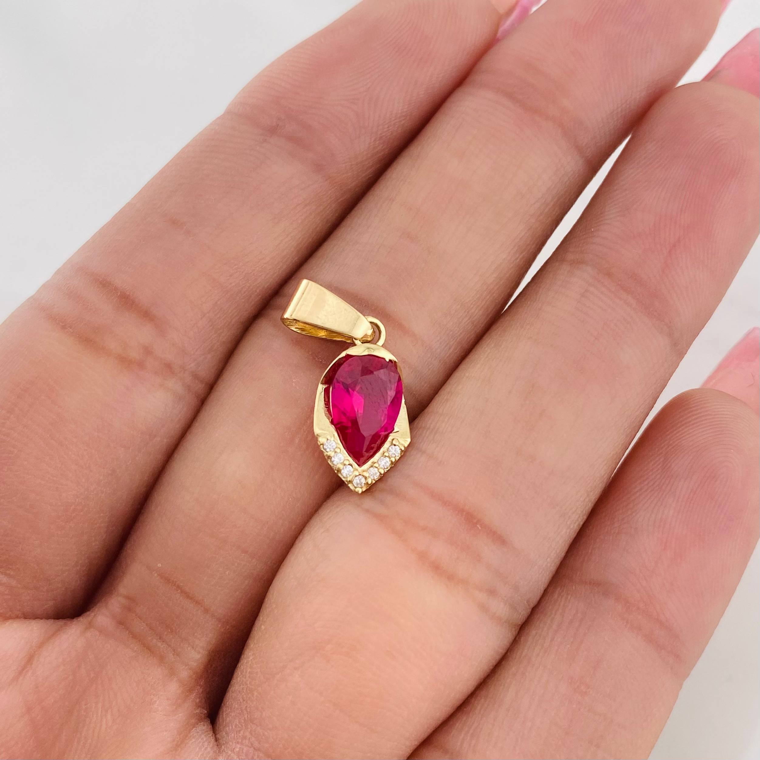 Dije Gota 1.4g / 2.2cm Oro Amarillo 18K