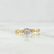 Anillo Solitario Cajón 1.45gr / T7 1/4 / Circon Blanco Oro Amarillo 18K